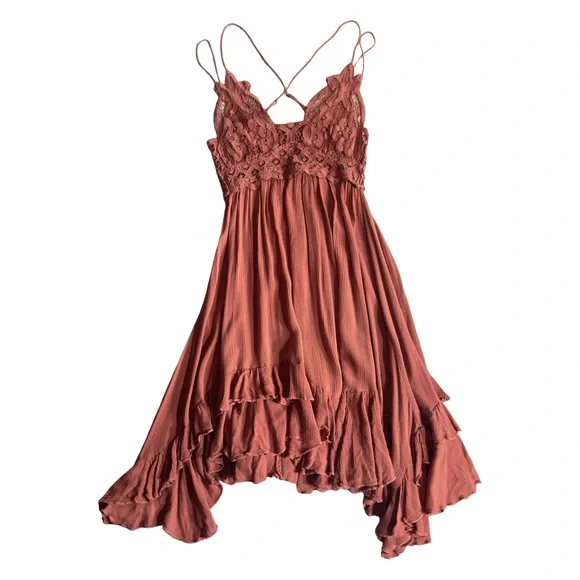 chinese dress ladies Free People: Adella Lace Slip Dress S / White